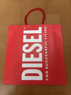 DIESEL ショップ袋 ショッパー 赤のサムネイル