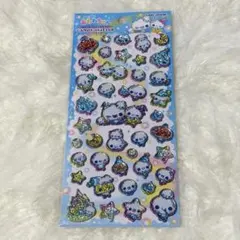 正規品　ぷくぷくあわわちゃんキャンディグリッターステッカー　カミオジャパン