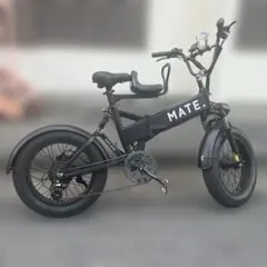 MATE 電動アシスト自転車 ブラック - メルカリ