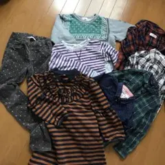 キッズ服セット 冬〜春110〜130cm トップスとパンツ