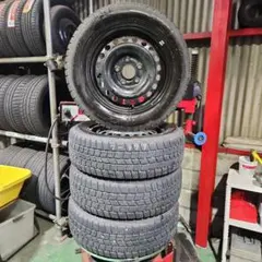 ②中古A/Tタイヤ165/65R14・展示品黒アルミ 2本セット - メルカリ