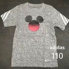 adidas Disney ミッキーマウス Tシャツ 110cm グレー