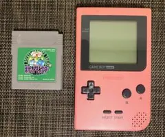 ゲームボーイポケット ピンク ポケモン緑ソフト 単4電池付き ★動作確認済み★