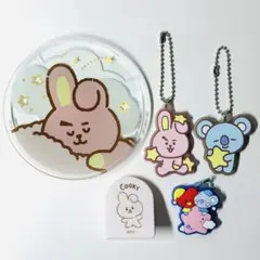 BTS BT21 グク テテ クッキー キーホルダー ガラスプレート 1番くじ
