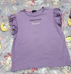 Jenni Love フリル袖 Tシャツ パープル 150cm