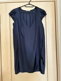 dolly sean ネイビー Vネック ドレス ワンピース