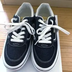 バンズ　スニーカー　23.5 ネイビー　デニム生地　美品
