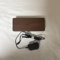 CHENGMAY 置き時計 デジタル 電波時計 木目 ブラウン