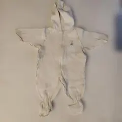 オーガニックコットン フード付きロンパース MADE IN EARTH