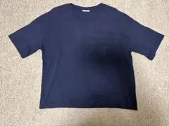 GU 半袖 ポケットTシャツ ネイビー　M