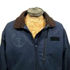 ヤレ感◎ 80s フランス軍 実物 デッキジャケット フレンチ ミリタリー
