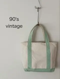 希少】90's エルエルビーン ボートアンドトート ミディアム ドット