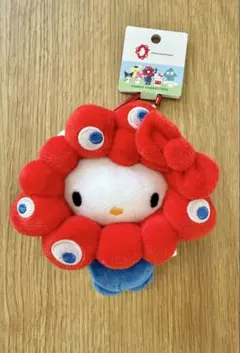 大阪関西万博ミャクミャクなりきりぬいぐるみ キティカラビナ付き新品タグ付き