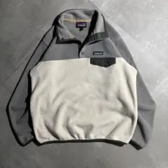 patagonia パタゴニア　シンチラ スナップT フリース オートミール　灰