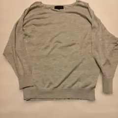 UNTITLED グレー 長袖ニット