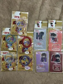 ☆新品☆名探偵コナン　ダイソー　アクリルスタンド　ヘアゴム　9点セット
