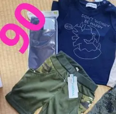 新品　ベビー　半袖　半ズボン　90 3点　ユニクロ　西松屋