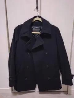 オールドUNIQLO　ピーコート濃ネイビー