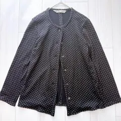 80s✨コムデギャルソン　ドット柄　ウールカーディガン　羽織　ヴィンテージのサムネイル