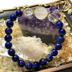 ホワイトルチルクォーツ 14mm 天然石 パワーストーン ブレスレット