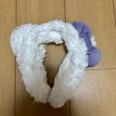 USJ ユニバ ハローキティ カチューシャ モコモコ ホワイト キティちゃん