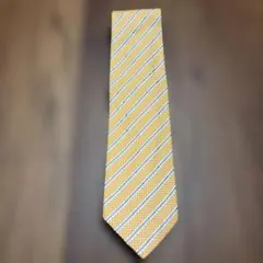 【新品】DURBAN 12600円ストライプ ネクタイ　オレンジ　水色イタリア製