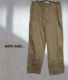 NIKO AND... ニコアンド ダブルニーパンツ Mのサムネイル