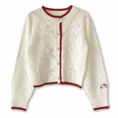 サンリオ ハローキティ キティちゃん カーディガン ホワイト リボン