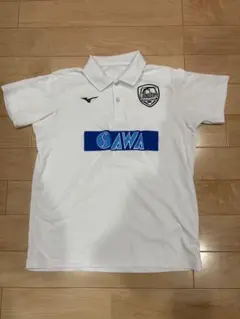 Mizuno ホワイト ポロシャツ M コバルトーレ女川