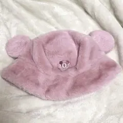 ディズニー ファーバケットハット ピンク