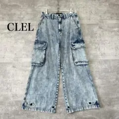 CLEL クレイル デニム カーゴパンツ ワイドシルエット M-47