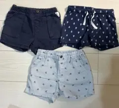 H&M ショートパンツ 3点 80サイズ 86サイズ 保育園