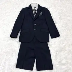 【新品同】キャサリンコテージ 男児スーツ5点セット 120A セットアップ　紺