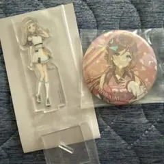 一番くじ 学園アイドルマスター 篠澤広 アクリルスタンド＆姫崎莉波 缶バッジ