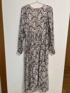美品♡24SS ヌキテパ エスニック コットンドビーワンピース マキシ丈