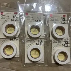 ダイソー DAISO マステ　マスキングテープ 白色　13m 6点セットのサムネイル