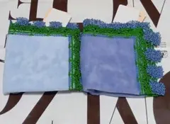 近沢レース アガパンサス 2枚セット 新品 新作　サルビアブルー　アクアブルー