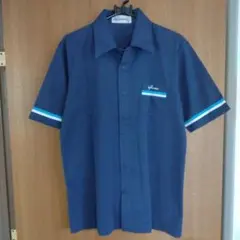 ★未使用★　メンズ　トップス　半袖　シャツ　ネイビー　Mサイズ