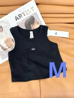 ✨ Alo Yoga クロップドタンクトップ ブラック- M