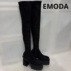 EMODA スクエアフィットロングブーツ L