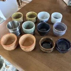 も*ん様 陶器製お猪口12個セット