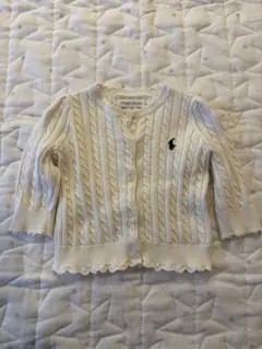 Ralph Lauren アイボリー カーディガン 6M