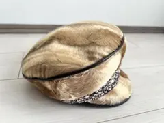 CA4LAファーキャスケット帽子