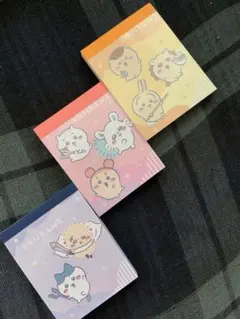 ちいかわ メモ帳 3個セット　ノート・メモ帳 ミニメモ帳　ちいかわ