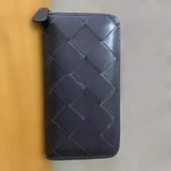 長財布　ブラック　皮のサムネイル