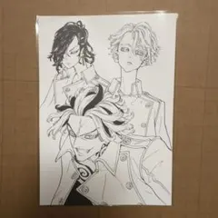 東京リベンジャーズ 新体験展 台湾 入場特典 ポストカード 黒龍 乾 九井 大寿