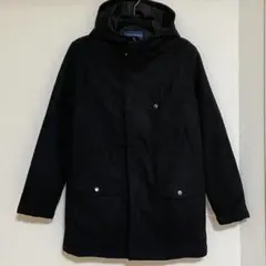 【URBAN RESEARCH】黒フード付きウールコート•38(M)