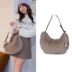 Herlipto Faux Fur Mini Tote Bag ファーバック - メルカリ