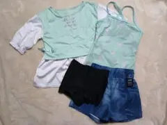 ジェニィ jenni love 4点セット セパレート 水着 ミント 130