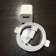 Apple 純正 電源アダプタ Lightningケーブル セット